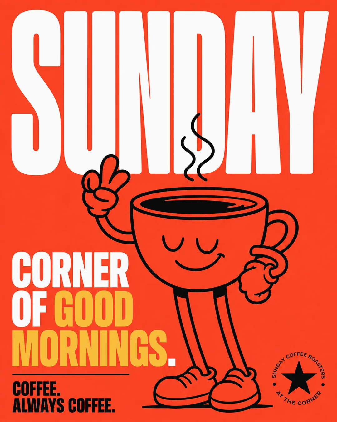 Coffee shop post generated by Antle